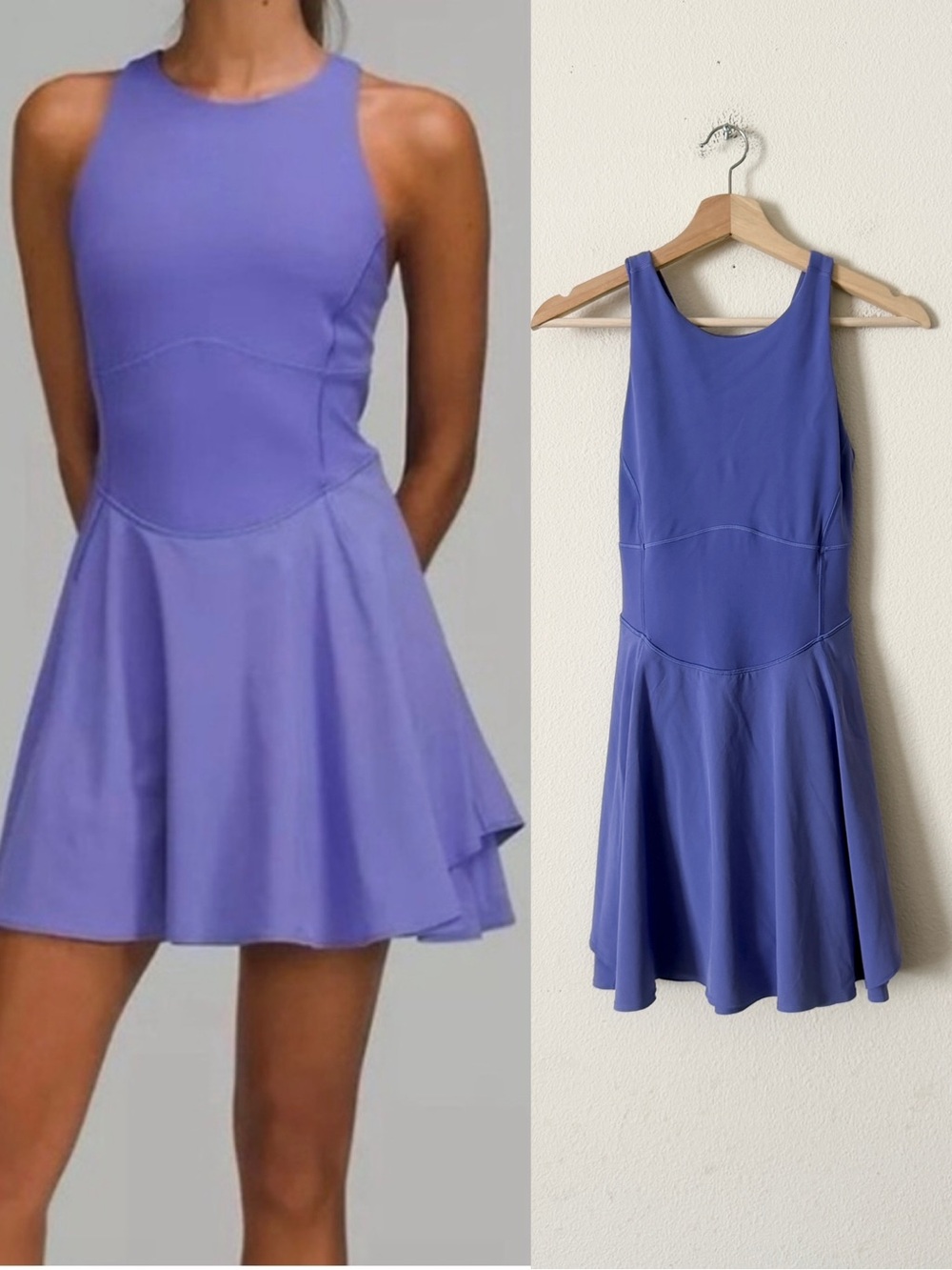 Lululemon SIZE 6 Court Crush sleeveless mini tennis dress in Charged Indigo